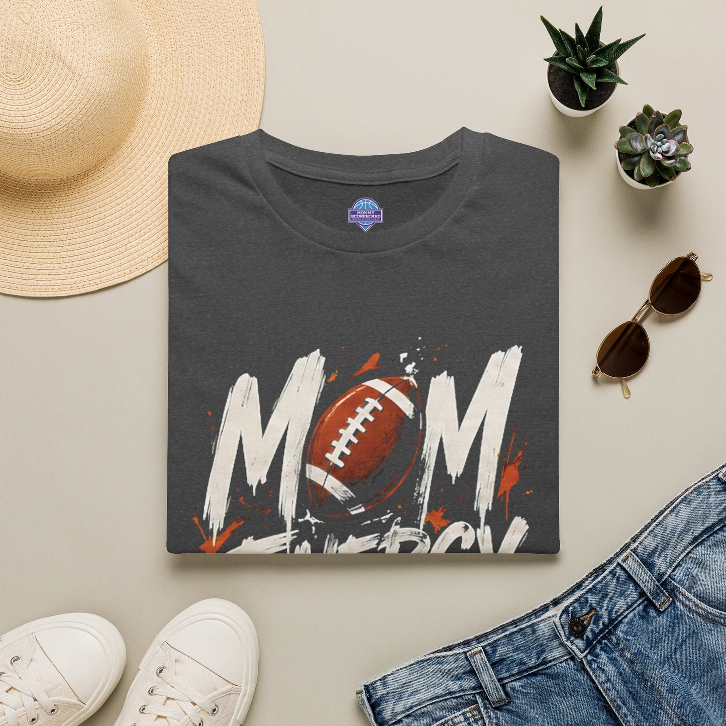 Mom Energy Activate Football T-Shirt