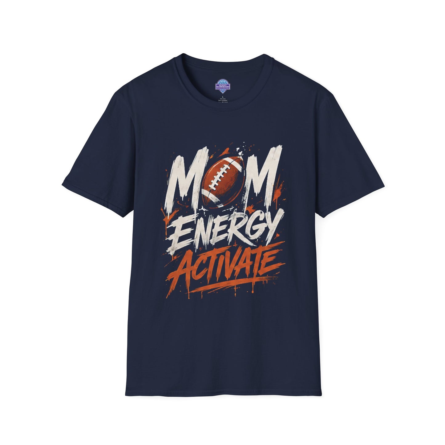 Mom Energy Activate Football T-Shirt