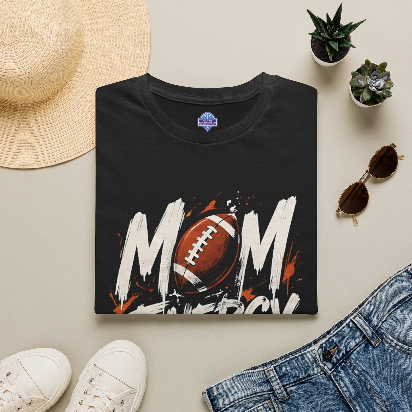 Mom Energy Activate Football T-Shirt