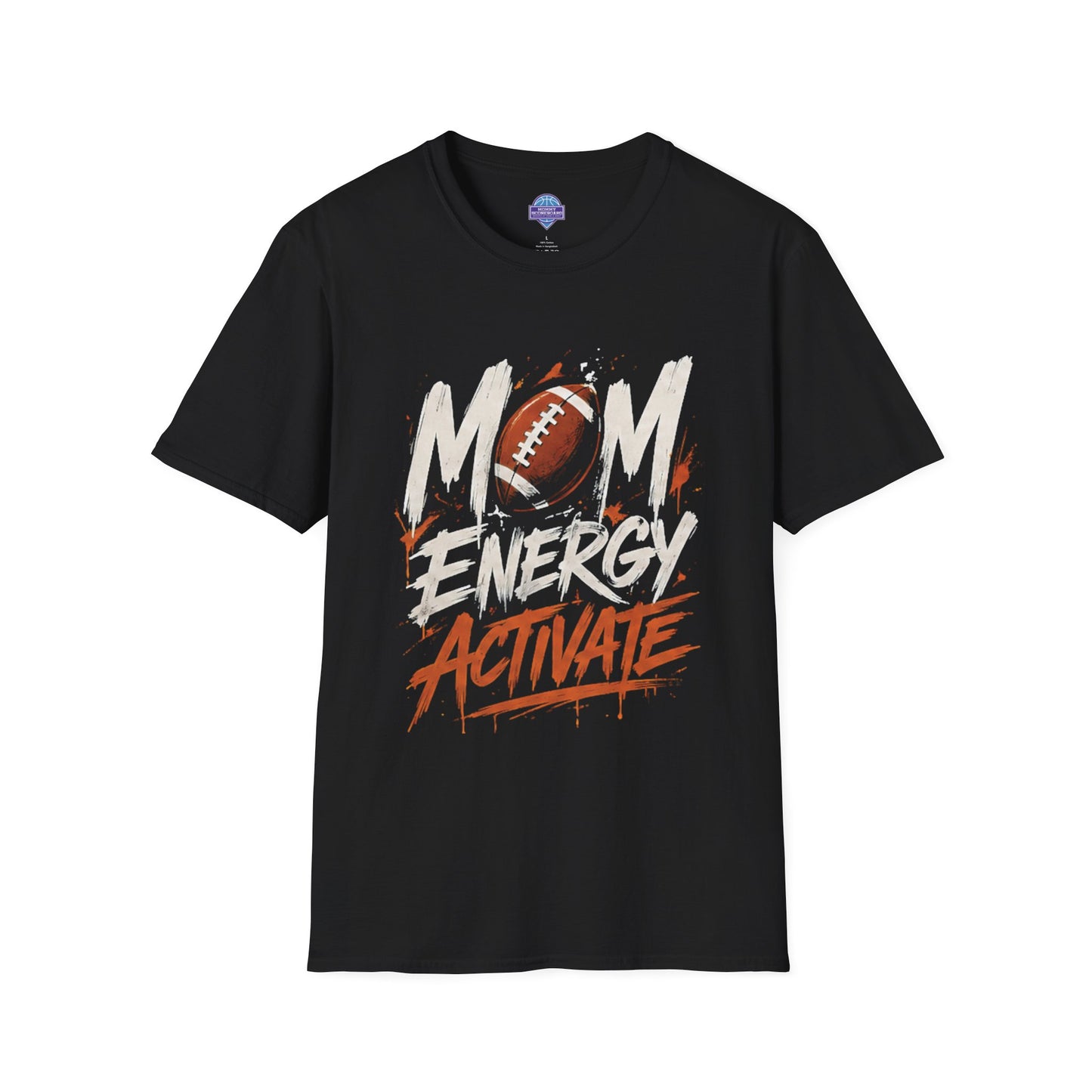 Mom Energy Activate Football T-Shirt