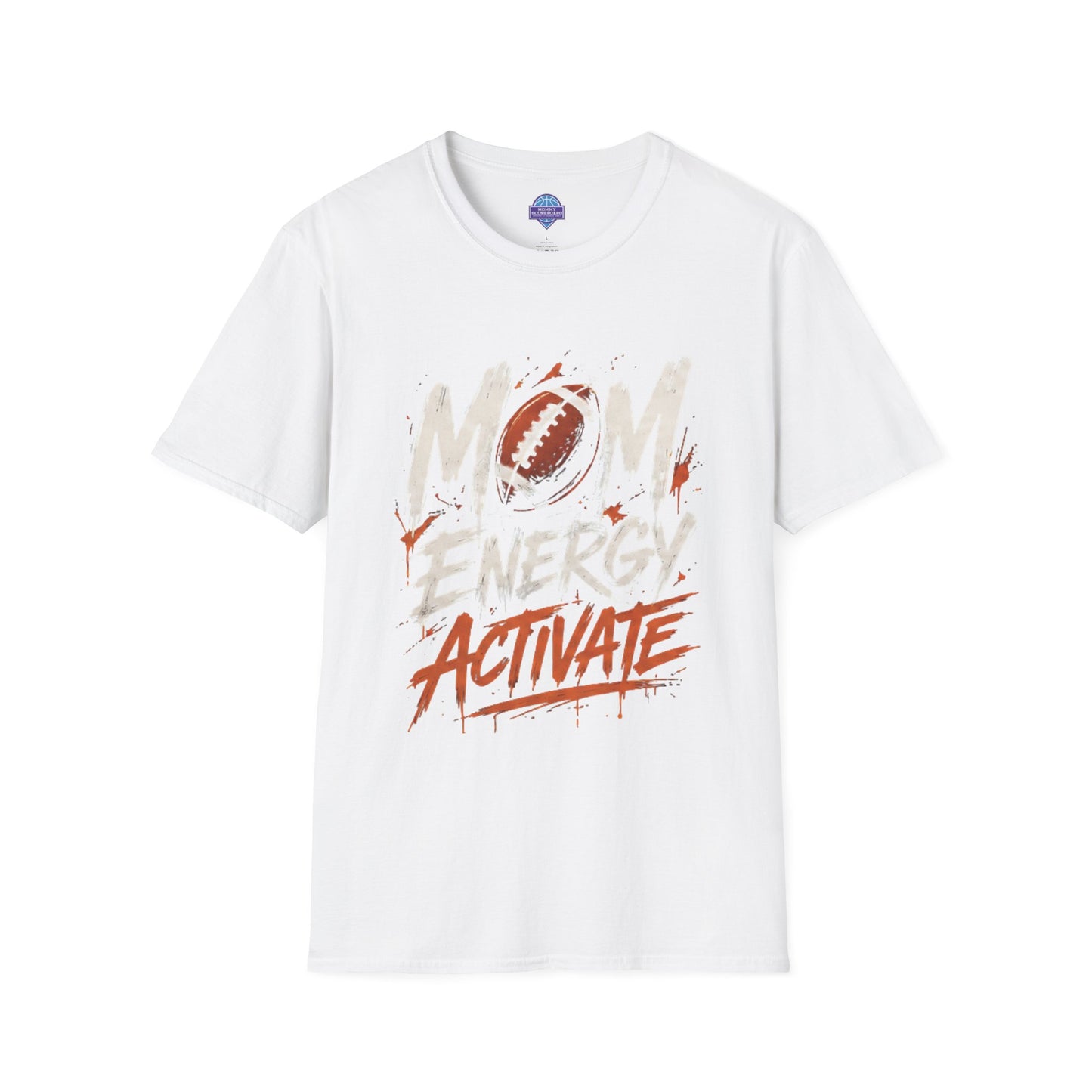 Mom Energy Activate Football T-Shirt