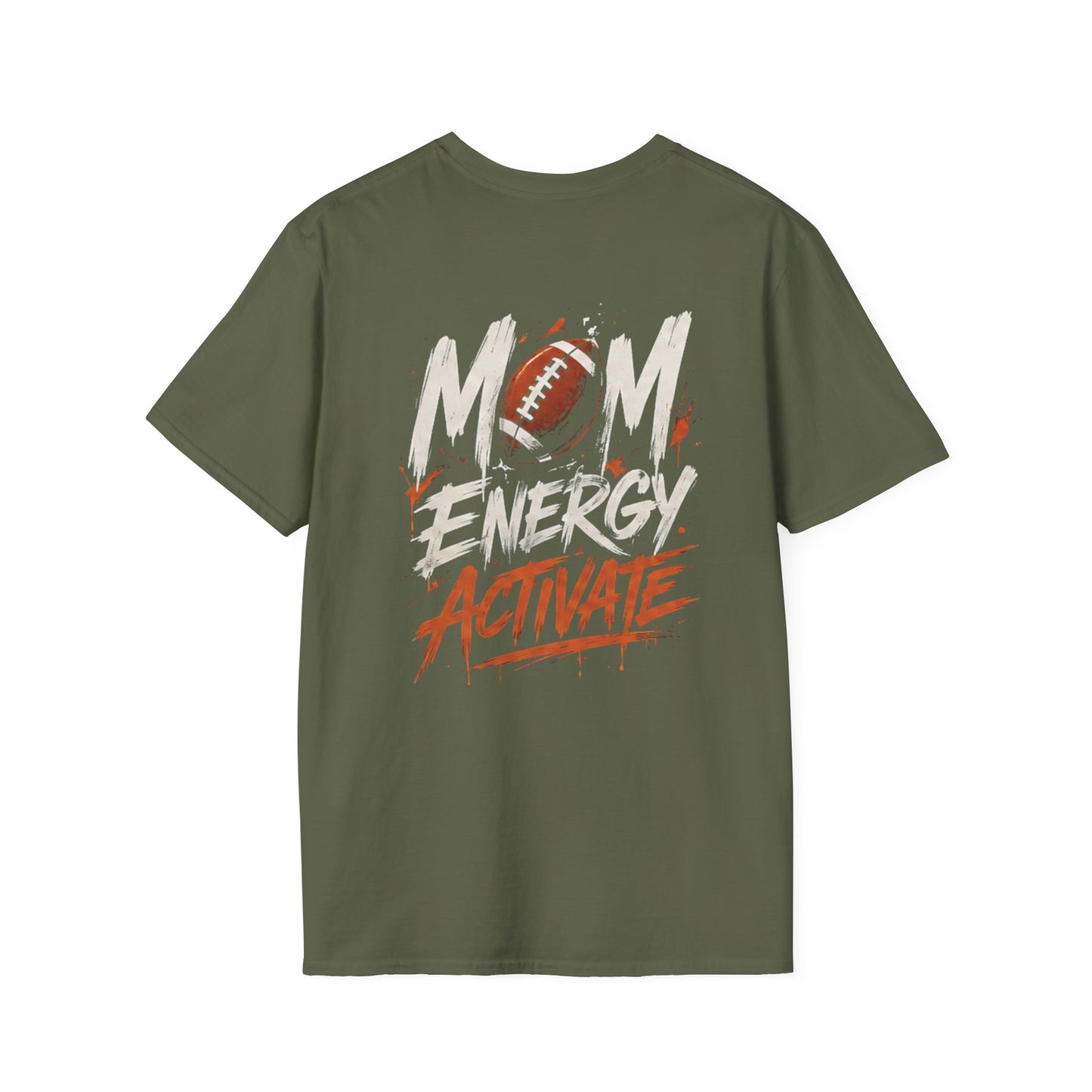 Mom Energy Activate Football T-Shirt