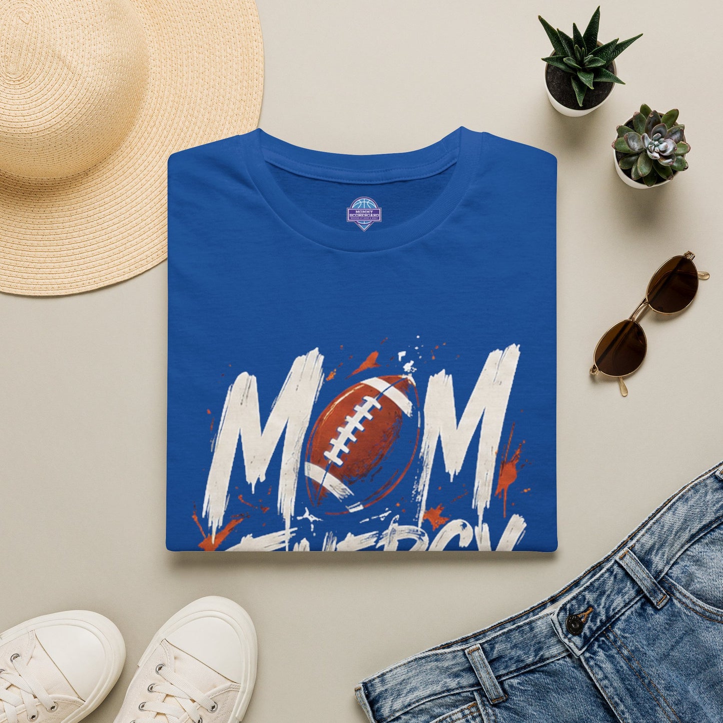 Mom Energy Activate Football T-Shirt