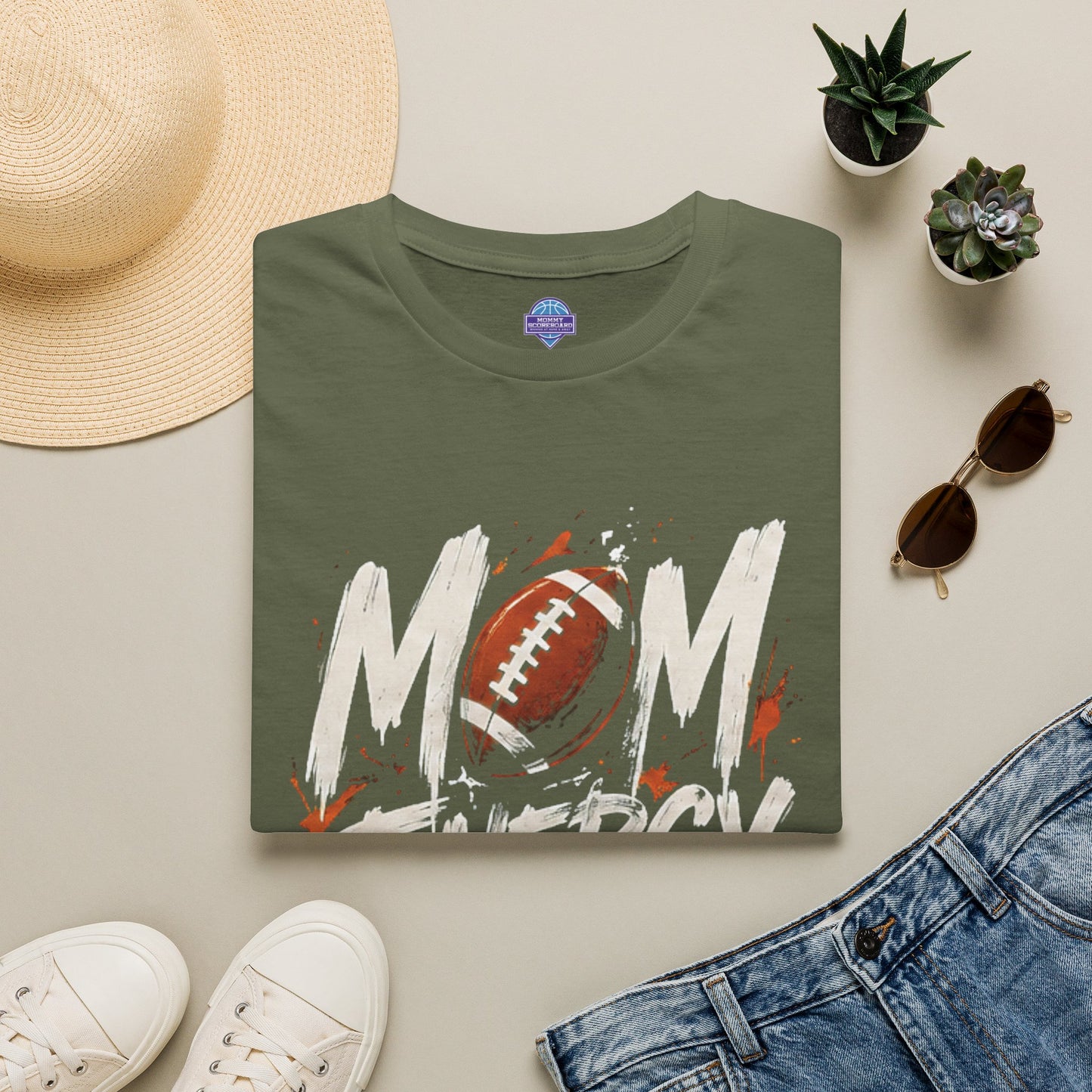 Mom Energy Activate Football T-Shirt