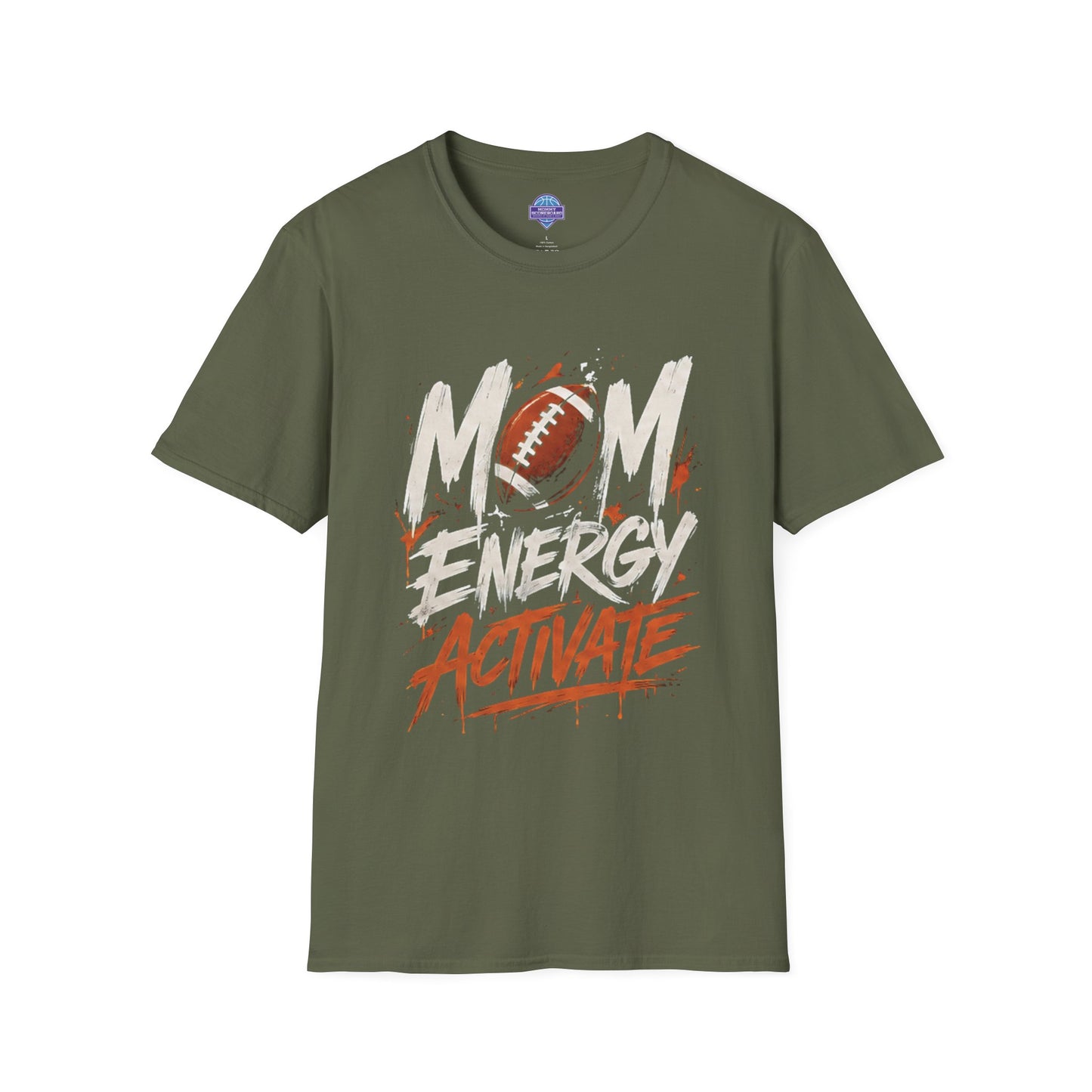 Mom Energy Activate Football T-Shirt